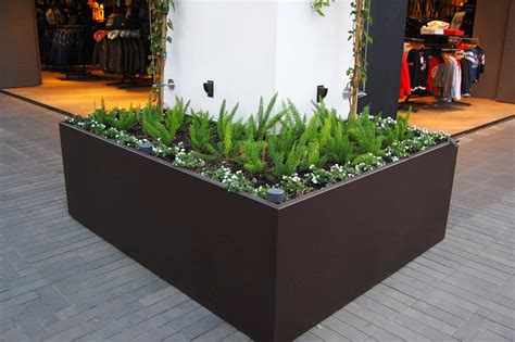 custom metal planter boxes melbourne|outdoor commercial planter boxes.